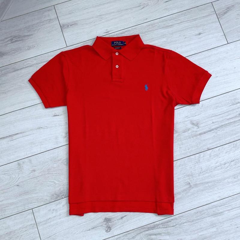 Поло футболка polo ralph lauren червона коралова оригінал — ціна 430 ...