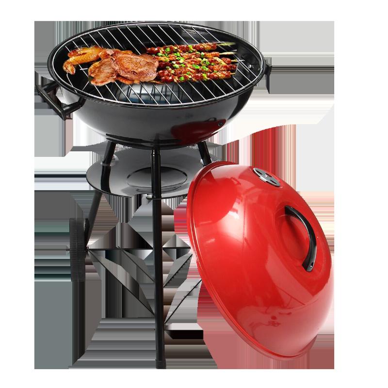 Гриль вугільний (барбекю, мангал), пересувний на колесах для пікніка ...