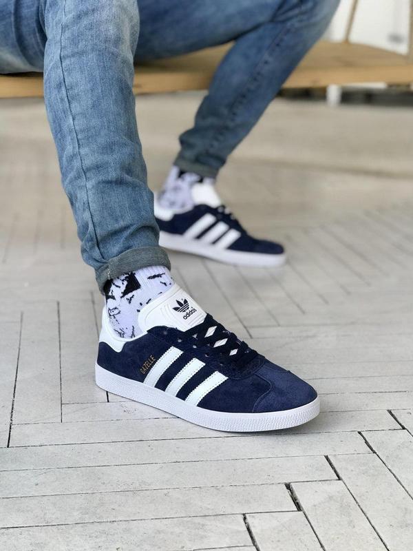 Кроссовки Gazelle адидас мужские на ноге
