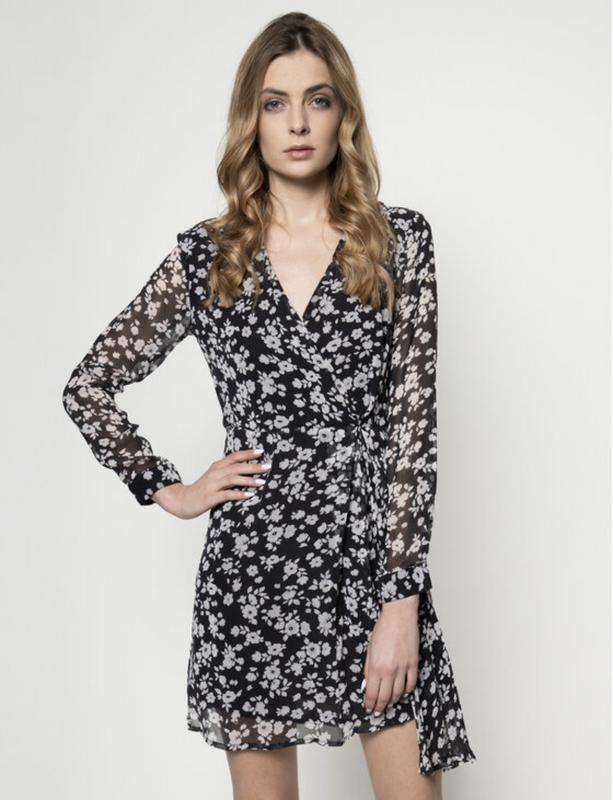 149194754 pepe jeans casual 500 Black pleated dress from