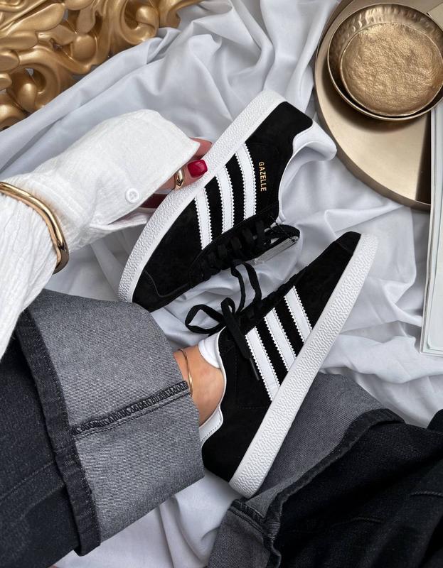 Кеди adidas gazelle black white — ціна 2500 грн у каталозі Кеди Купити ...
