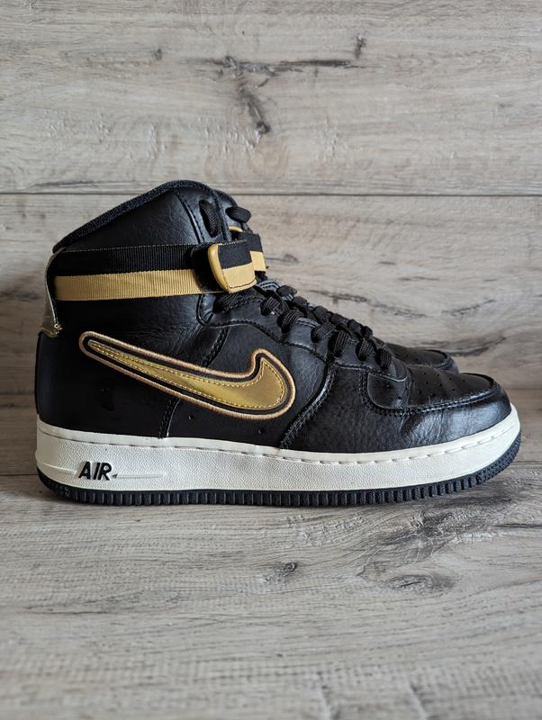 nike air force 1 high nba black metallic gold 42 26.5 1800 149672824