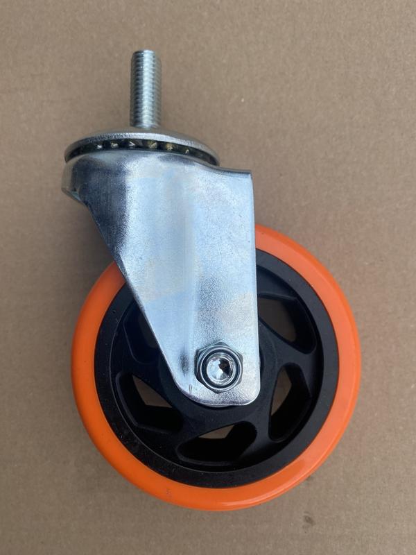 Поліуретанове колесо pvc 100 мм у поворотному кронштейні з болтом ...