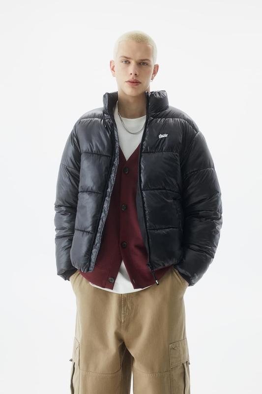 Pull and bear puffer coat deals