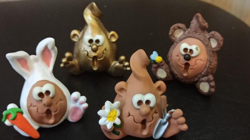Винтажные керамические коллекционные фигурки the hug factory (англия ...