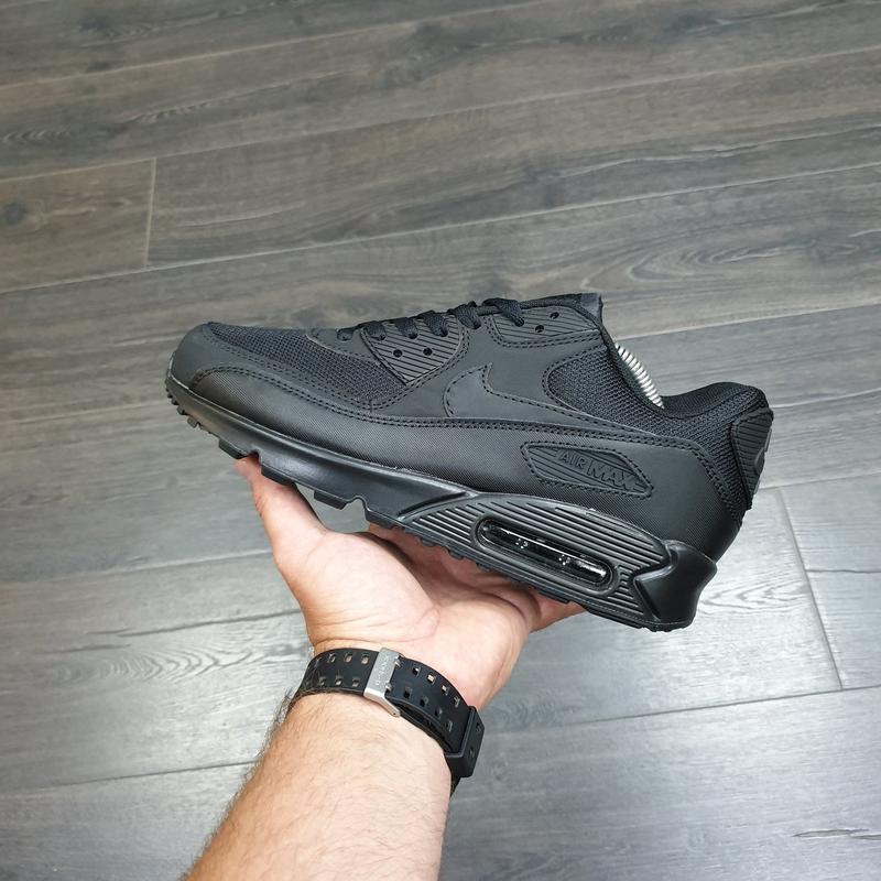 Кроссовки мужские nike air max 90 triple черные (найк аир макс трипл ...
