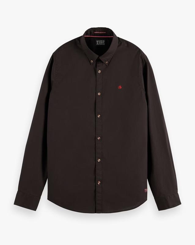 Мужская классическая рубашка scotch&soda essentials regular fit organic ...