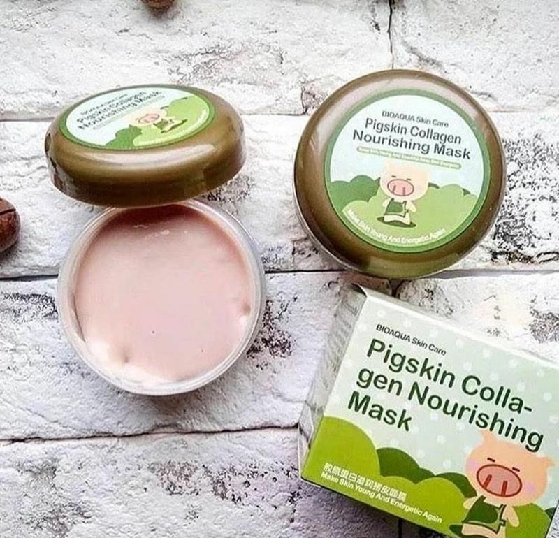 Маска для лица с коллагеном bioaqua pigskin collagen nourishing mask 100 g  — цена 145 грн в каталоге Маски для лица ✓ Купить товары для красоты и  здоровья по доступной цене на Шафе | Украина #45445673