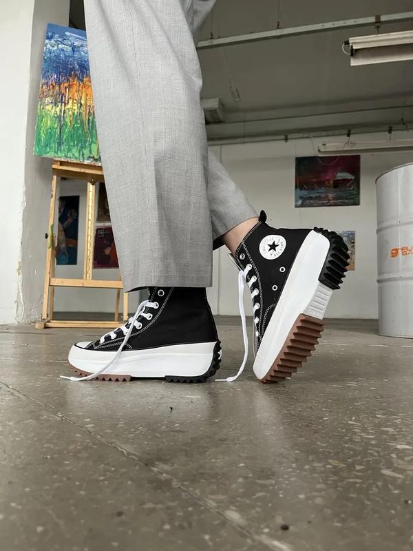 Sale converse birds star hike hi black white gum puma adidas 1764