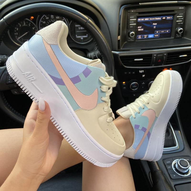 Nike air force 1 sage pale pink store