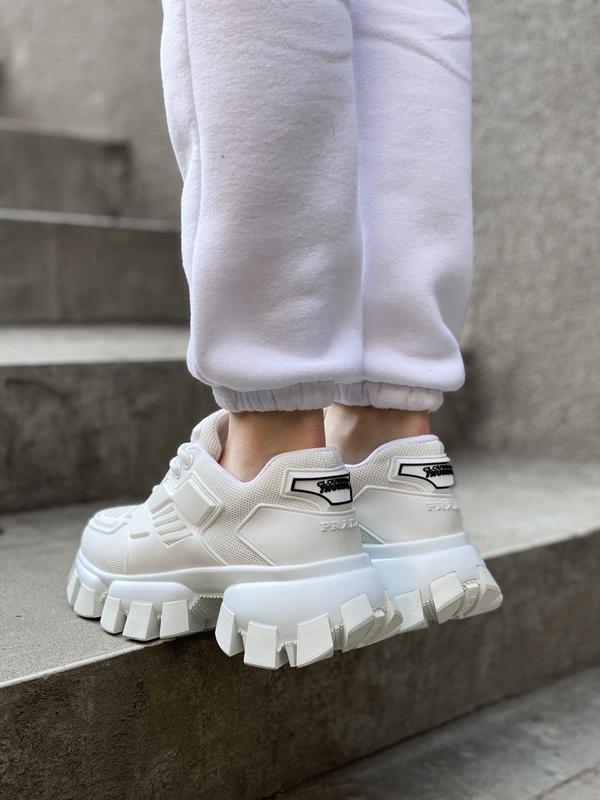 prada cloudbust all white