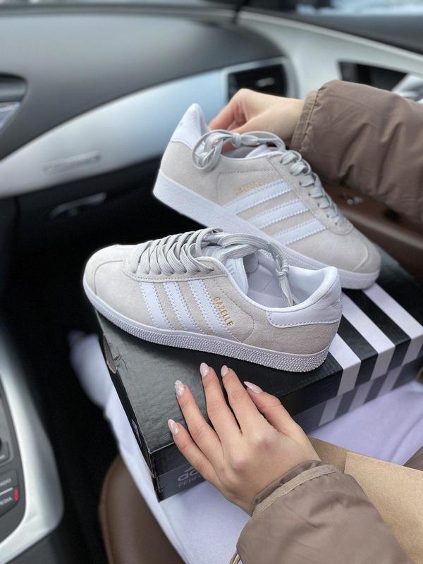 Adidas gazelle замшевые кроссовки адидас газель серый цвет (36-40)💜 ...