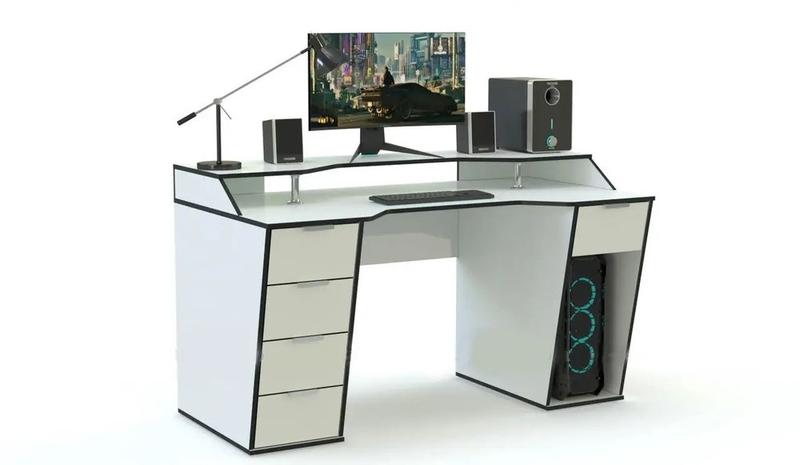 Геймерський стіл серія comfort з надбудовою та шухлядами x1600 і x1400 ...