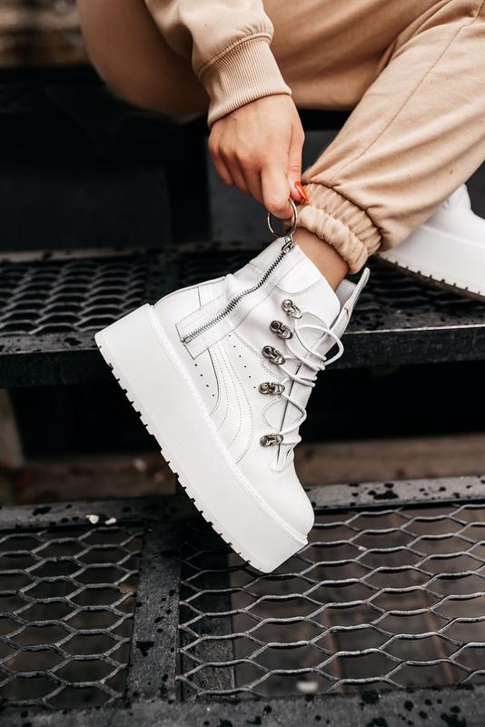 fenty puma sneaker boot white