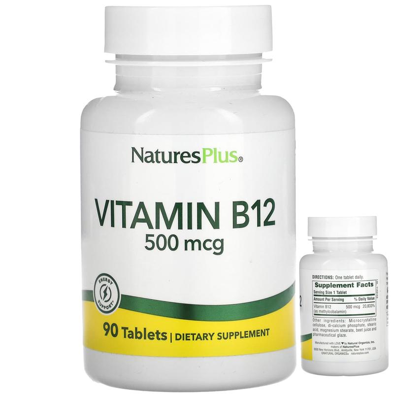 Naturesplus витамин b12 500 мкг 90 таблеток метилкобаламин для ...