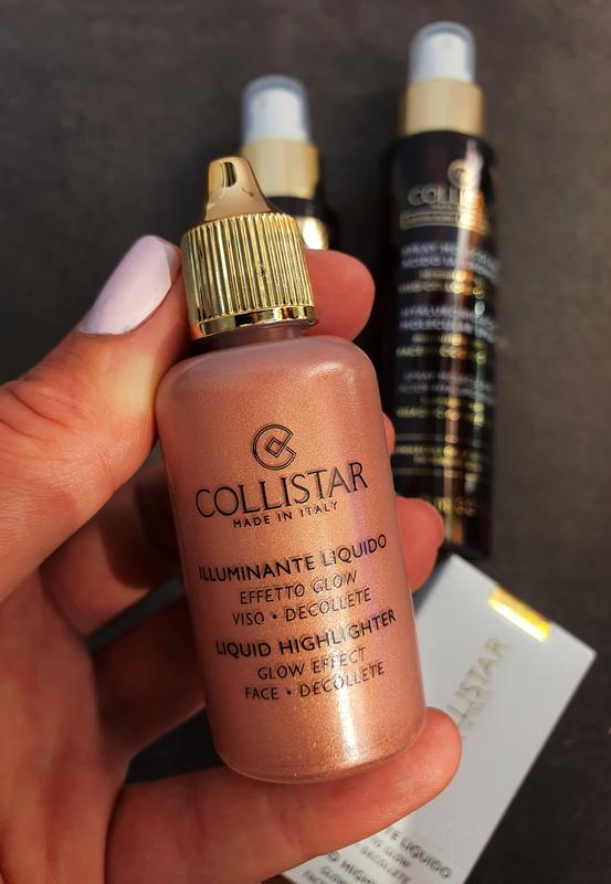 collistar liquid highlighter glow effect face decollete