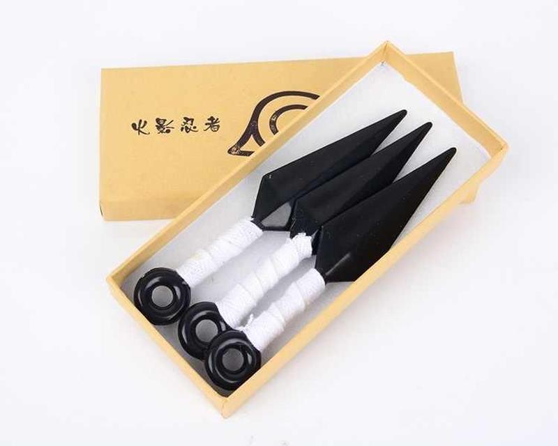 Пластикові іграшкові японські кинджали kunai. наруто узумакі. білі ...