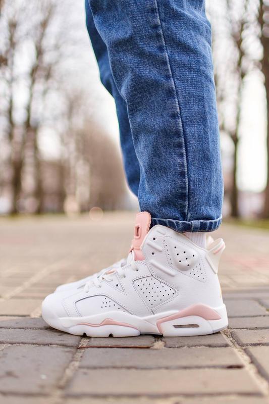 Jordan white pink blue hot sale
