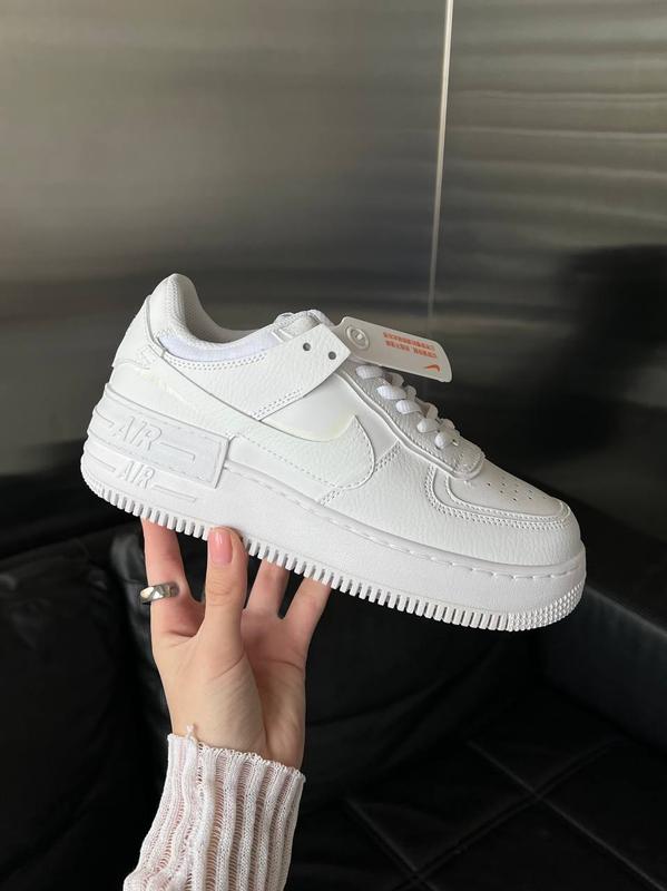 Женские кроссовки найк аир форс шедоу белые / nike air force shadow ...