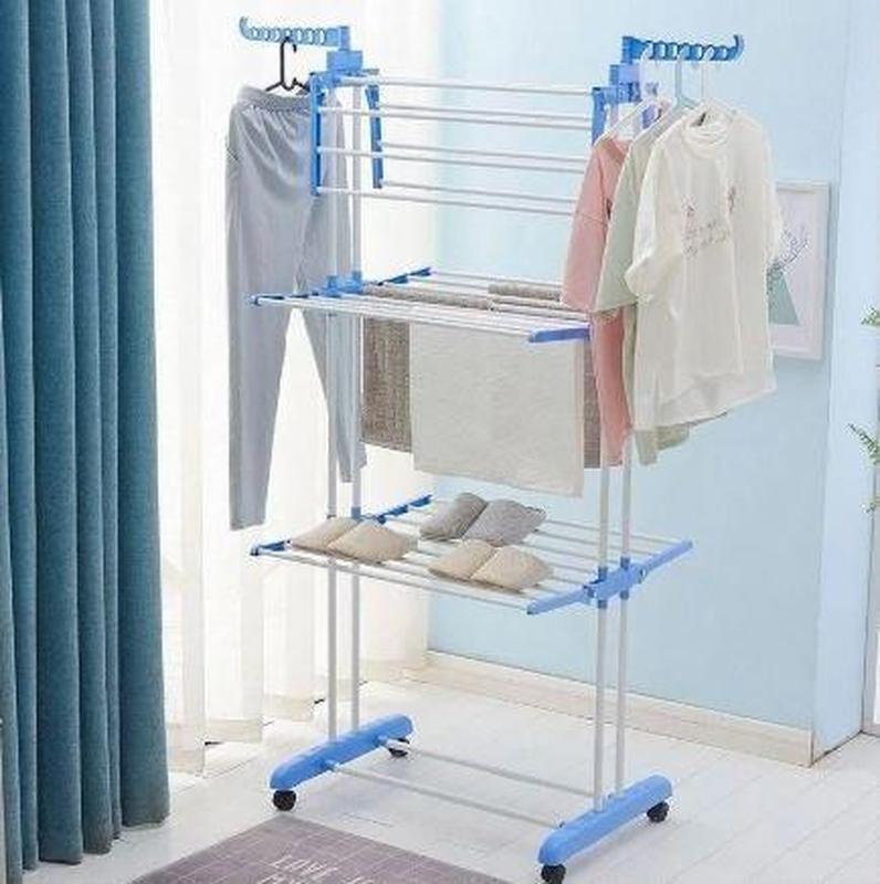 Сушилка складная для белья garment rack вертикальная передвижная стойка ...