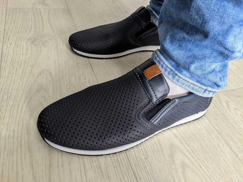 Мокасины (резные) кроссовки летние мужские сеточка туфли классика спорт ...