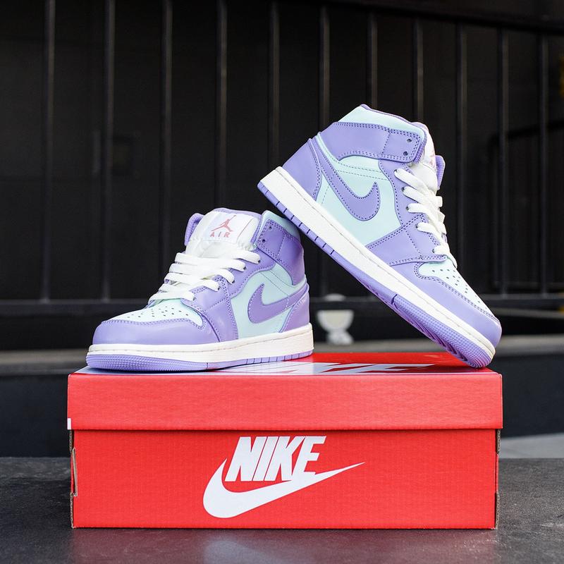 jordan 1 mid purple aqua