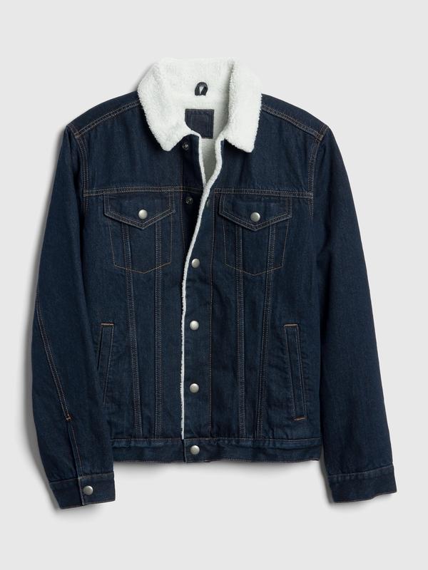 gap sherpa lined jacket