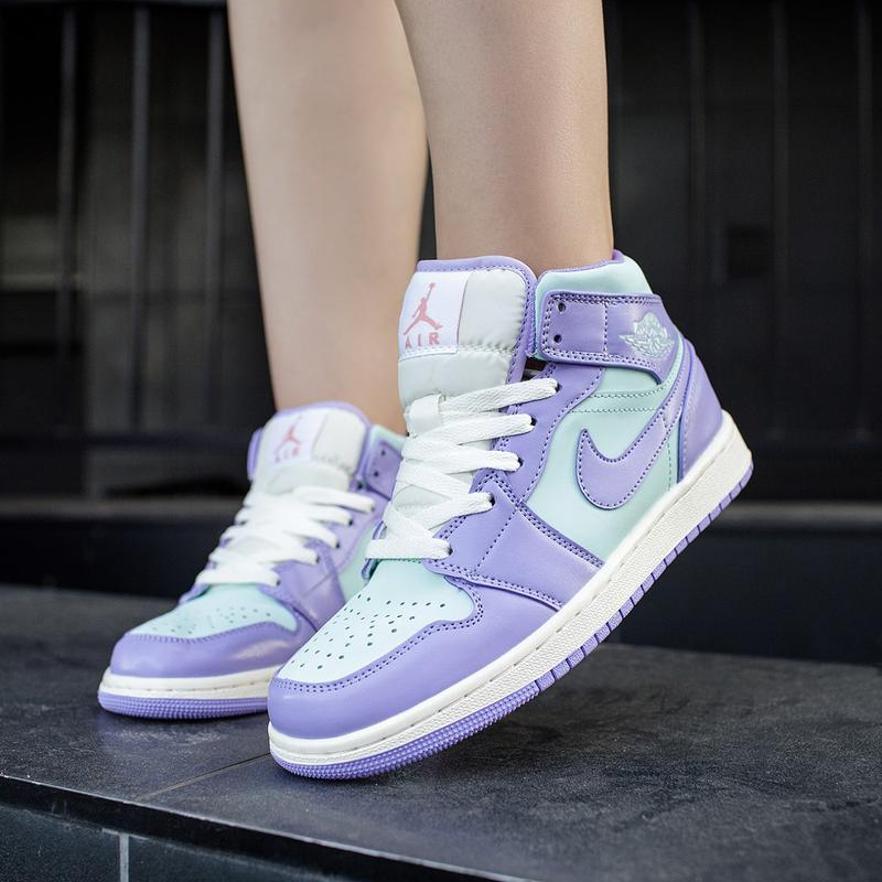 jordan 1 mid purple aqua