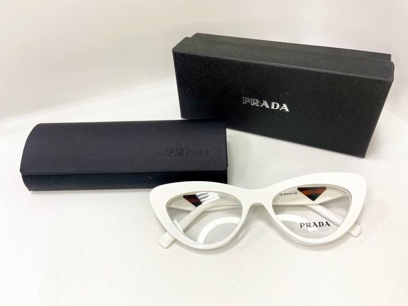 Оправа для установки линз женская лисички белая с широкими дужками ...