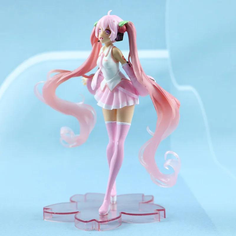 Фігурка аніме співачка anime hatsune miku cute girl kawaii sakura 15см ...