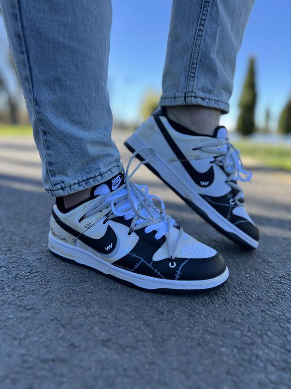 Nike sb dunk low robinson black white beige👟 — цена 2978 грн в
