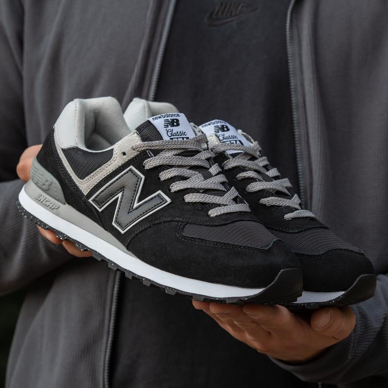 Harga new balance 574 black white hotsell