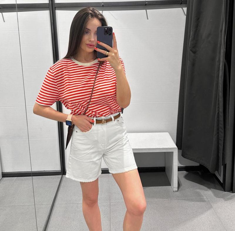 Футболка zara в полоску, тельняшка, морячка — цена 480 грн в каталоге ...