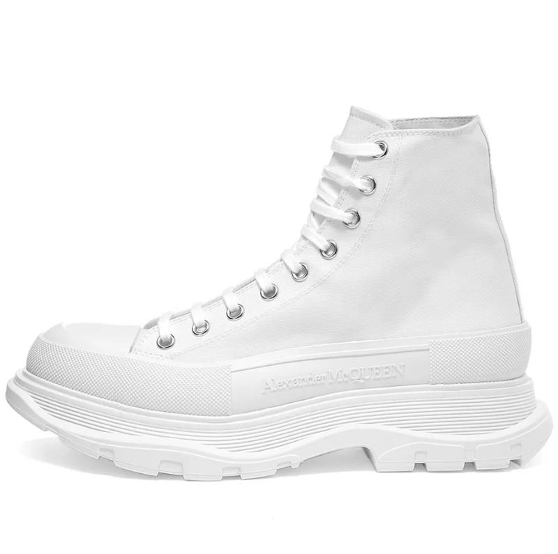 Кеды женские alexander mcqueen tread slick белые (александр маккуин ...