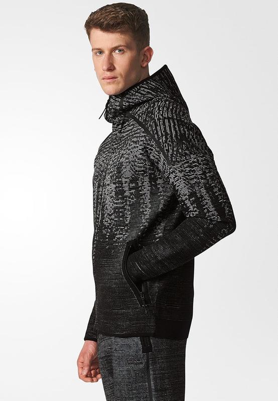 Adidas ZNE Pulse Knit Hoodie Jacket Black Runnerinn | lupon.gov.ph