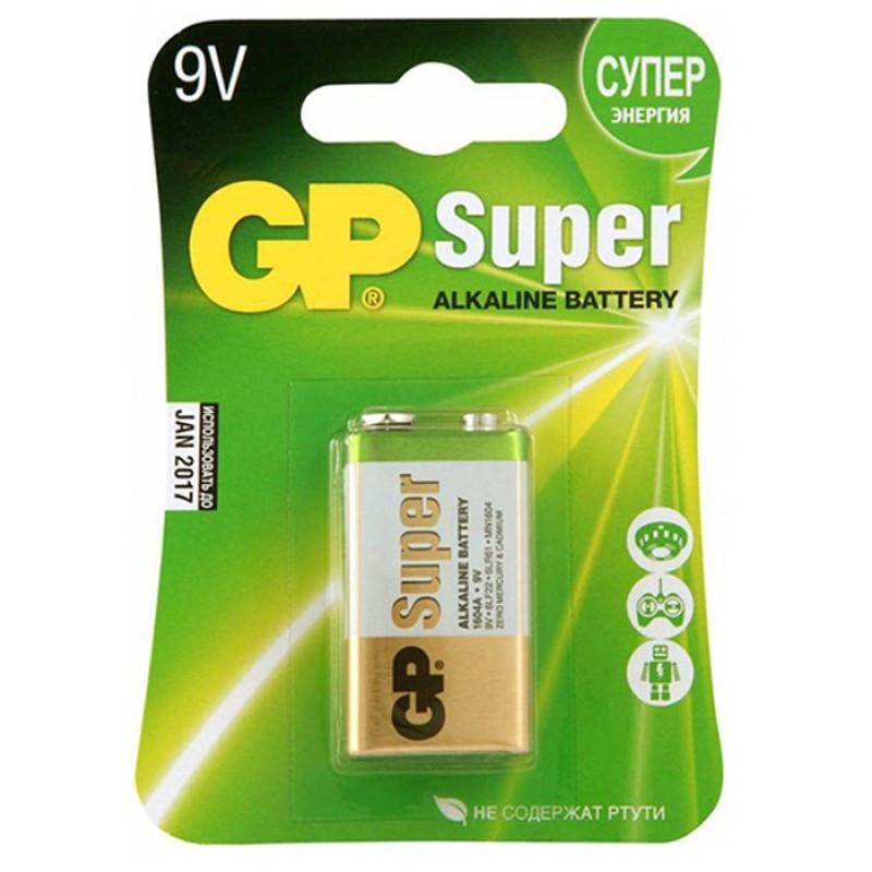 Батарейка крона gp super alkaline battery 9v. алкалінова батарея ...
