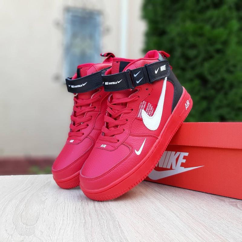 Air force 1 high lv8 red sales