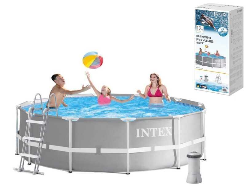 Каркасный бассейн intex 26716, 366 x 99 см, фильтр-насос 2006 л/ч ...