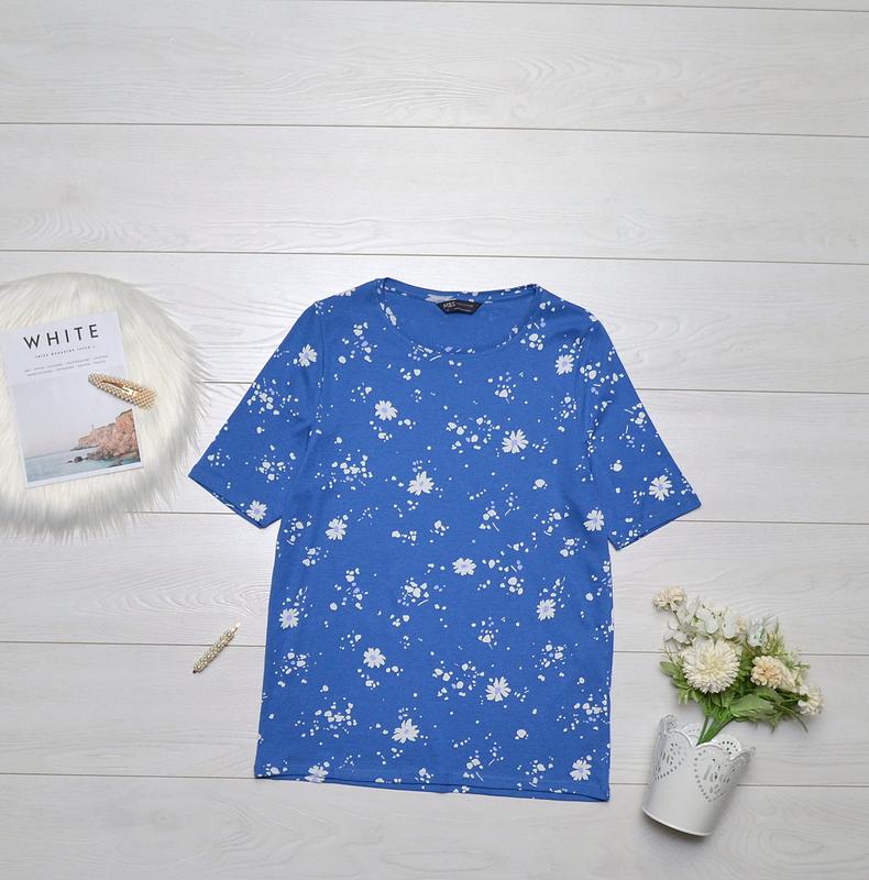 Красива футболка в квіти m&s collection. — ціна 349 грн у каталозі ...
