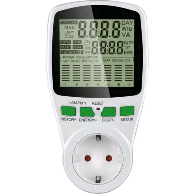 Ватрац intertek power meter cat 2 (pp3455) двохтарифний ватмер — цена