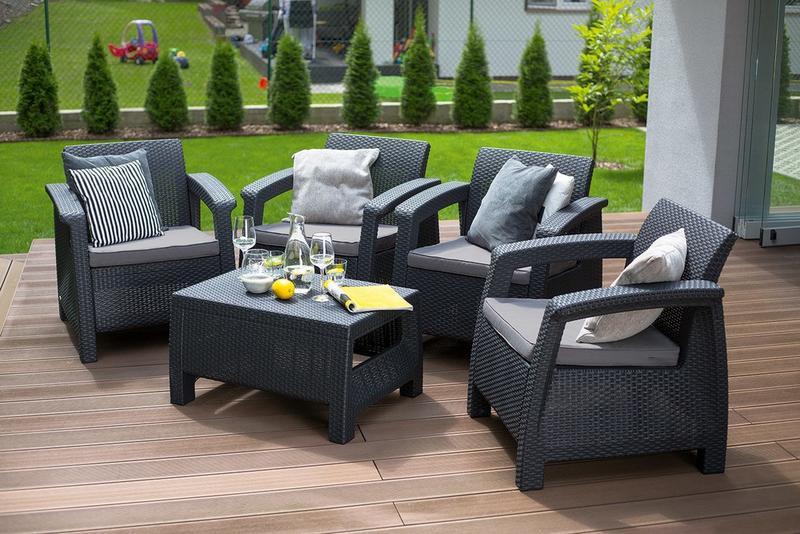 Садовая мебель keter corfu quattro set — цена 15000 грн в каталоге ...