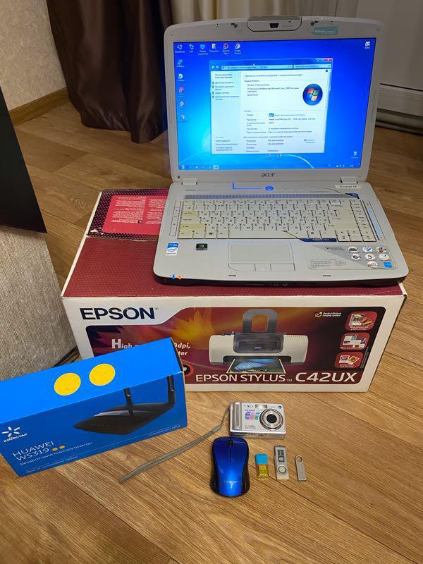 Ноутбук acer aspire 5920g + фото принтер epson stylus c42ux — цена 3750 ...