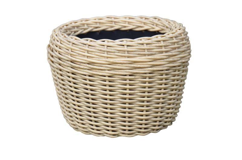 Кашпо 5 литров (горщик для квітів та рослин),вазон із штучного ротангу ...