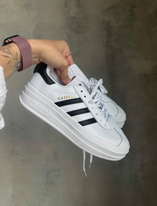 Adidas gazelle bold white leather 1899 154343176