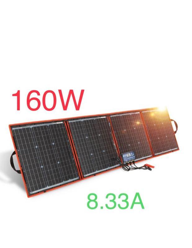 Сонячна панель книжка, солнечная панель 220w зарядне для авто,тел ...