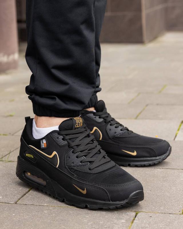 40 44 nike air max 90 black gold nk037 1700 154353353