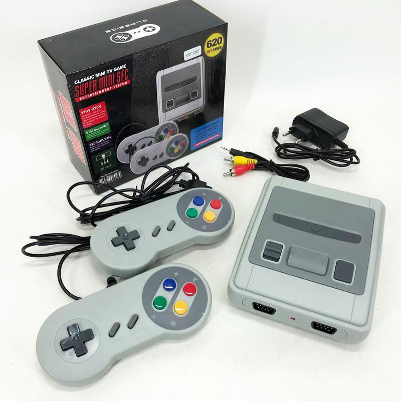 Ретро игровая консоль приставка 620 игр game box dendy super с 2 ...