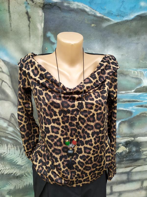 Блуза тигровая леопардовая тигровая лодочка,оголённые плечи — цена 222 грн  в каталоге Блузы ✓ Купить женские вещи по доступной цене на Шафе | Украина  #48390796