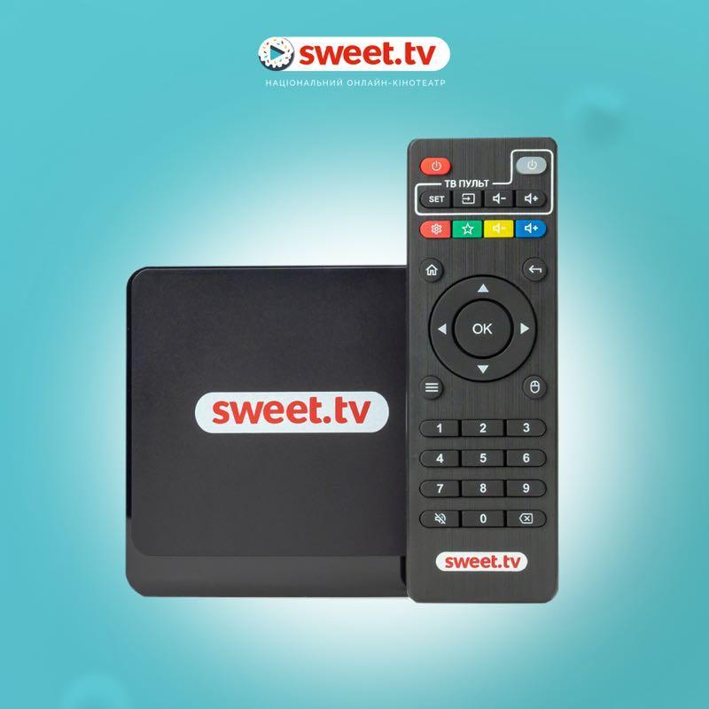 Смарт тв-приставка sweet.tv box ultra hd+знижка 50% на підписку — цена ...