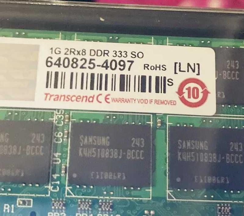 Оперативна пам'ять ddr1 1 gb 333 mhz для ноутбука sodimm — цена 399 грн ...